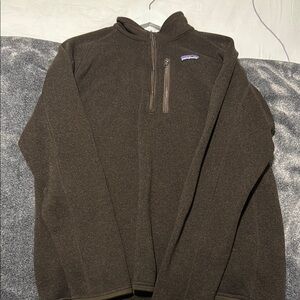 Patagonia Men's Brown Fleece quarter zip